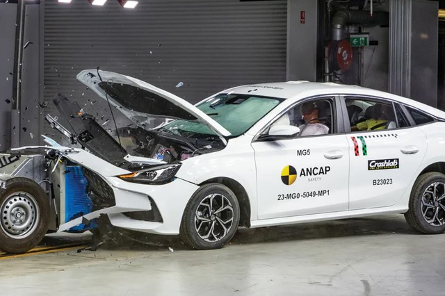 MG 5 تسجل زيرو في اختبارات التصادم الاسترالية مع معدلات أمان ضعيفة