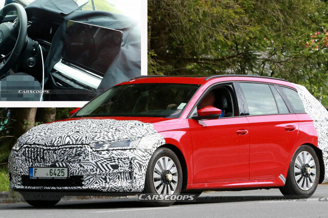 سكودا أوكتافيا 2024 تظهر في صور تجسسية بتصميم خارجي مطور وتصميم داخلي محدث