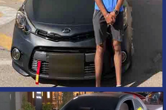 إعادة ترويج فيديو قديم لجلوس شخص فوق كبوت سيارة وضبط سيارة مخالفة معدلة  