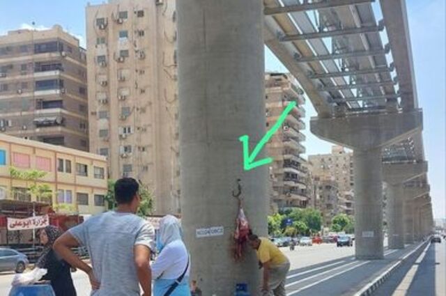 انتهاء الواقعة المثيرة للجدل على أحد أعمدة المونوريل بمصر 