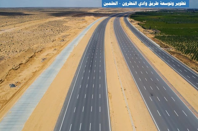 قبل عيد الأضحي : الانتهاء من تطوير طريق وادي النطرون العلمين لخدمة المصطافين 