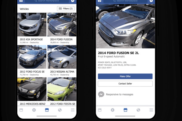 فيس بوك يمنع نشر السيارات المستعملة على Marketplace للتجار