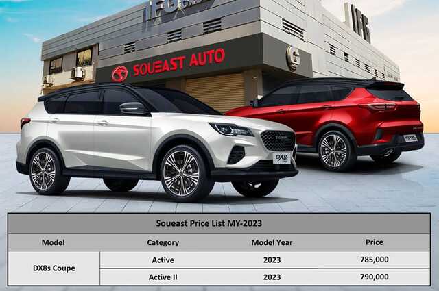 بسعر يبدأ من 785 ألف جنيه : تقديم ساوإيست  DX8s  Coupe الجديدة 