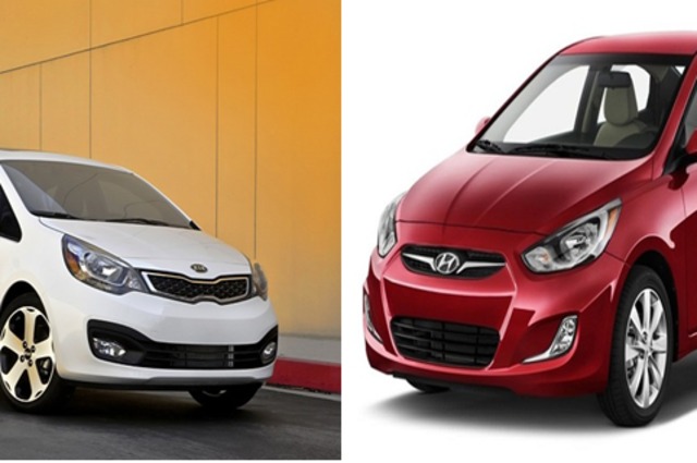 مقارنة بين هيونداي أكسنت RB وكيا ريو موديلي 2012 في مصر 