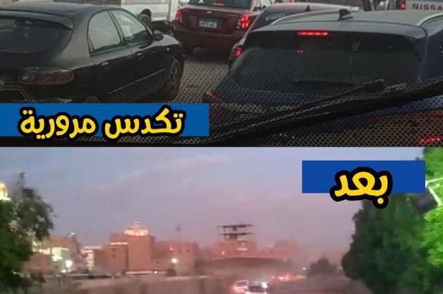 تطوير التحويلة المرورية التي تؤدي للطريق الدائري للقادم من المريوطية بالجيزة