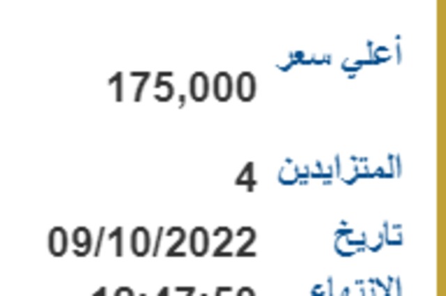 "د ب ي 666" و"س ج م 2" لوحات مميزة للبيع في مصر