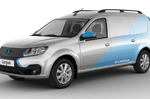لادا لارجوس الكهربائية تعتمد على رينو لوجان 