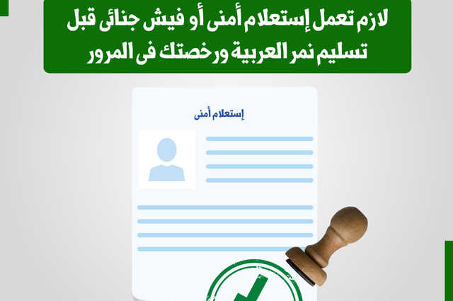 الفيش أو الاستعلام الأمنى : الاحلال تطالب المشاركين بإجراء مهم 