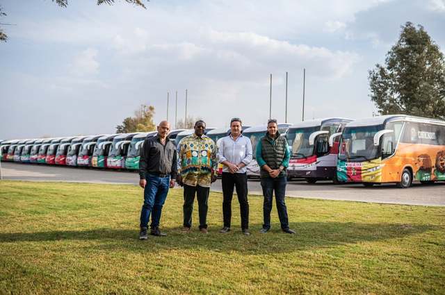 جي بي بولو تنجح في تصدير "اتوبيسات فولفو " المصنعة محلياً إلى الكاميرون للمشاركة في كأس الأمم الافريقية