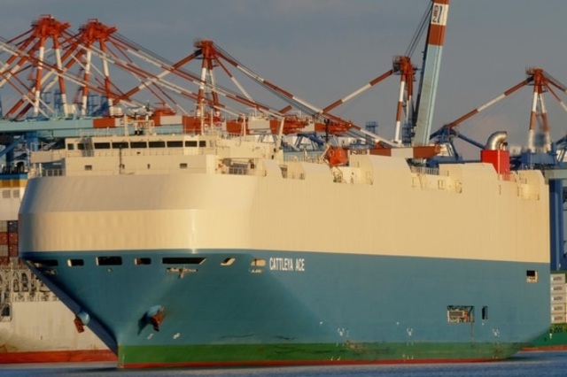 وصول سفينة سيارات سوزوكي لأول مرة في ميناء السخنة