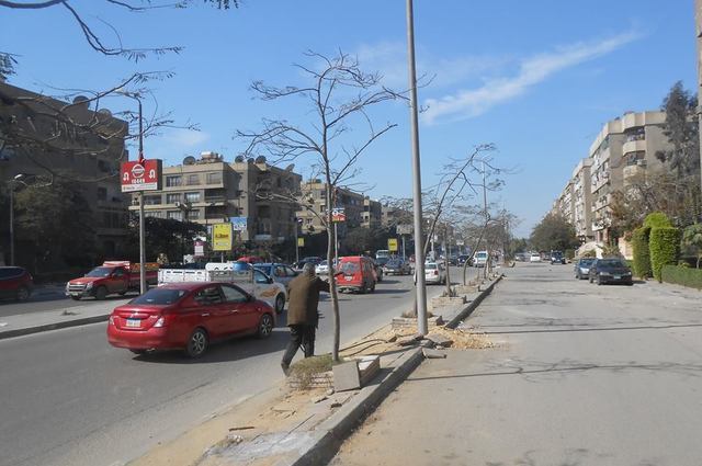 تحويلات مرورية في المعادي في تقاطع الزهراء مع شارع اللاسلكي