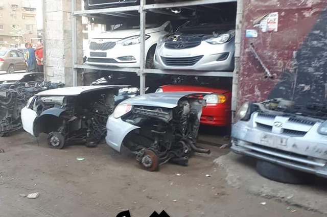 حملة موسعة علي محال استيراد وقطع غيار السيارات