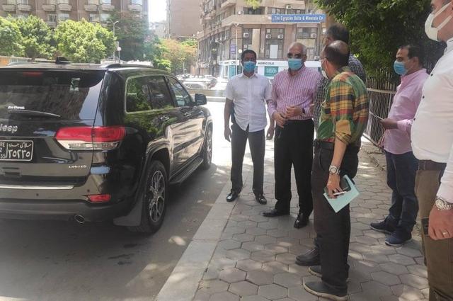 متابعة تطوير شوارع السودان والنيل والتحرير وميدان الجلاء