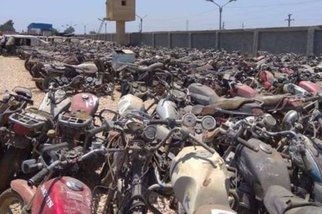 مزاد جديد للموتوسيكلات وقطع غيار السيارات في مصر