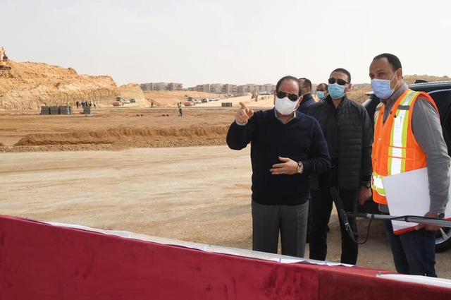 زيارة رئاسية لمشروعات الطرق شرق القاهرة