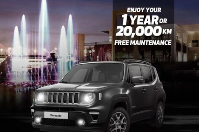 سنة أو 20 ألف كم صيانة مجانية عند شراء جيب رينيجيد