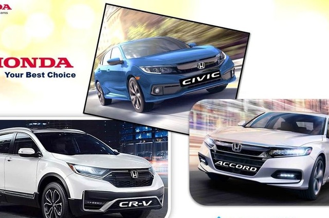 غداً . . تجربة قيادة لهوندا سيفيك وأكورد وCR-V 