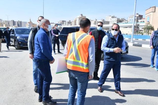 متابعة من السيسي لمحور مسطرد الجديد 