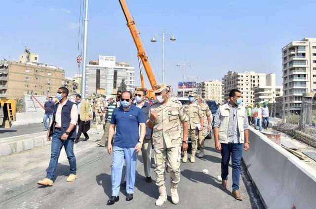 زيارة رئاسية لمشروعات طرق شرق القاهرة
