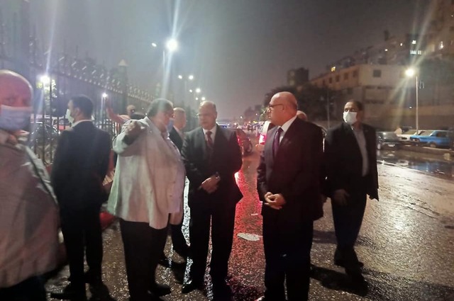 الانتهاء من أعمال اصلاح الصرف على طريق الأوتوستراد