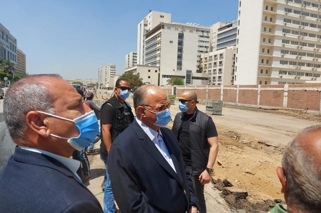 استمرار تطوير محور جسر السويس وتوسعة الشوارع بمدينة نصر