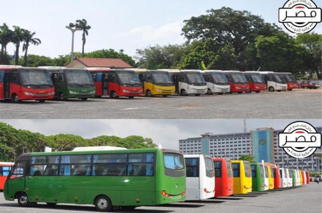 تصدير 29 أتوبيس وسيارة نقل من مصر خلال يناير 2020