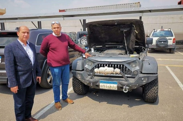 وصول أول سيارات الجيب للهيئة العربية للتصنيع لاصلاحها