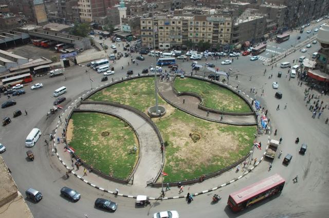 نقل مواقف السيرفيس من ميدان المطرية لتطوير محيط شجرة مريم