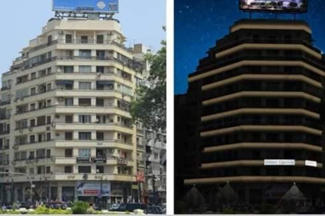 بالصور : ميدان التحرير بعروض الصوت والضوء وتطوير الأرصفة