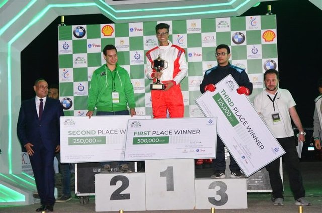 اعلان الفائزين في رالي السيارات الكهربائية بمصر