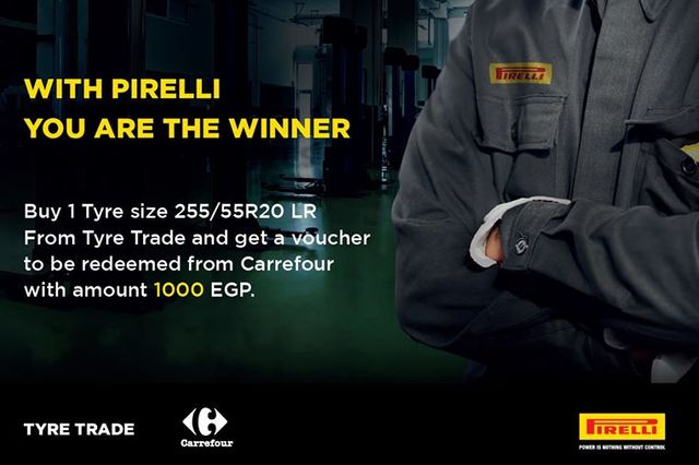 استرداد 1000 جنيه مع شراء اطارات بيريللي في مصر