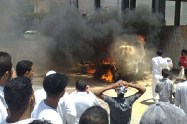 بعد التحقيقات  : سيارة طنطا لم تشتعل بسبب الحرارة ولكن بسبب ماس