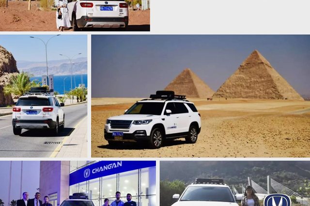 صينية تدور تزور 61 دولة منها مصر بسيارة تشانجان 