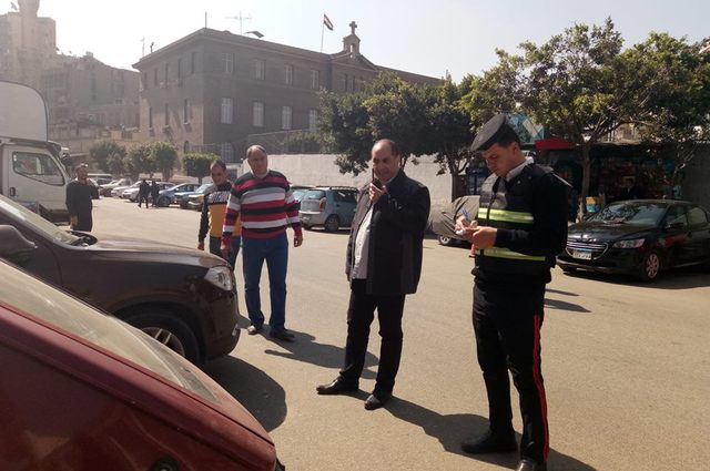 ضبط مخالفات انتظار خاطيء في شوارع وسط البلد