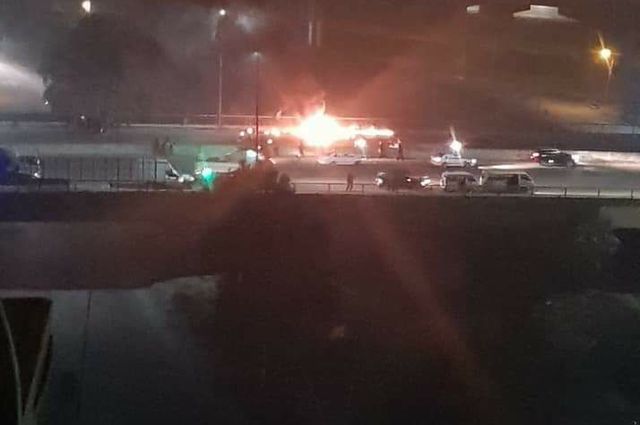 بالصور : حوادث سيارات عنيفة وانفجارات خلال الساعات الماضية 