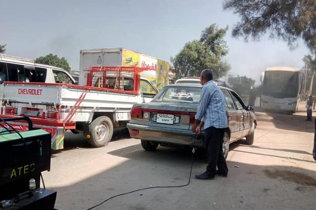 فحص 3944 سيارة في حملات عوادم في مصر ومخالفة 1014 سيارة