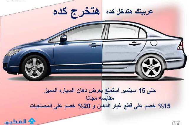 استمرار حملة خصومات دهان هوندا وتمديد ضمان جيب