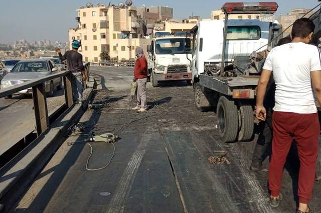 اعادة فتح كوبري السيدة عائشة بسبب التكدس المروري