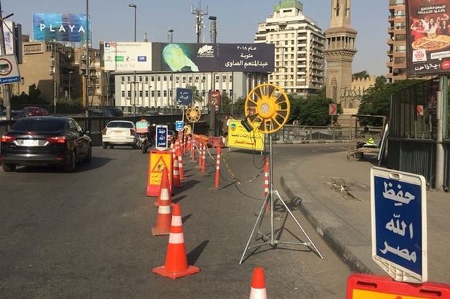 تغيير فواصل بكوبري 15 مايو اليوم ومواقف جديدة للدراجات الهوائية