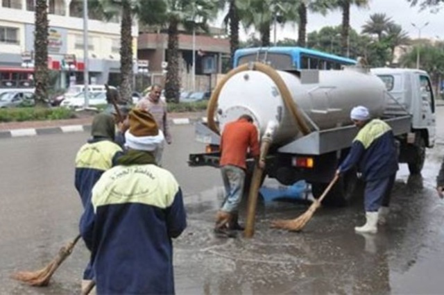 غلق مؤقت لكوبري الدقي بسبب الأمطار وسيارات الشفط في الطرق