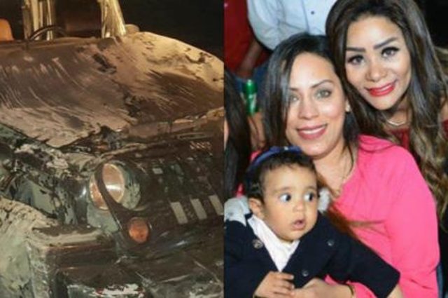 حادث عنيف لعائلة الفنان محمد رمضان على الصحراوي