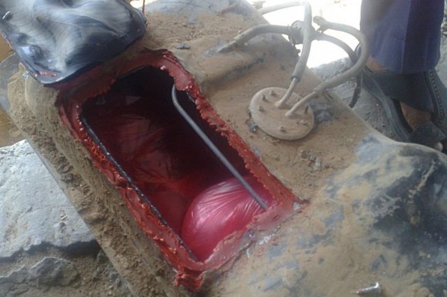 ضبط 46 كجم حشيش وأفيون في مخبأ سري بسيارة نقل