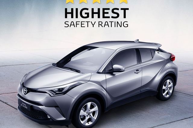 تويوتا CH-R تحصل على 5 نجوم في اختبارات السلامة الأوروبية