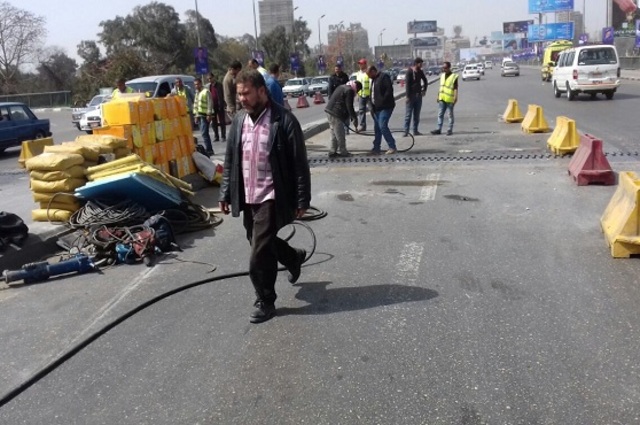 الانتهاء اليوم من صيانة فواصل كوبري السادس من أكتوبر