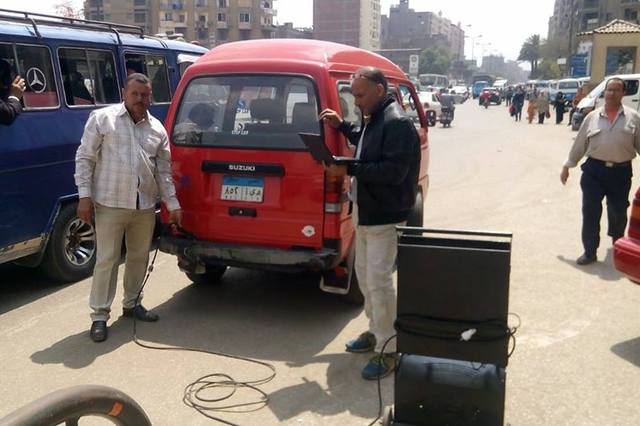 فحص عوادم 157 مركبة في الجمهورية واثبات مخالفة 29 سيارة