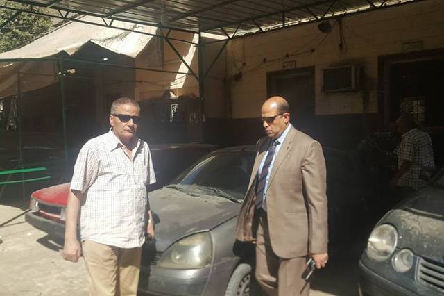 رفع اشغالات ورش السيارات بالحرفيين