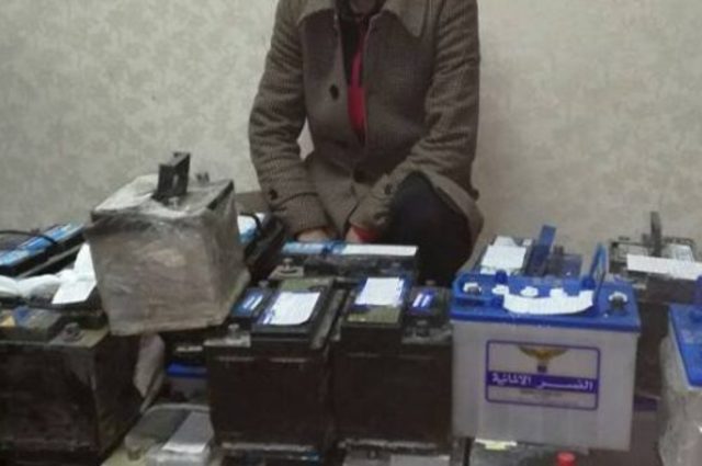 سقوط لص بطاريات السيارات بزهراء المعادي