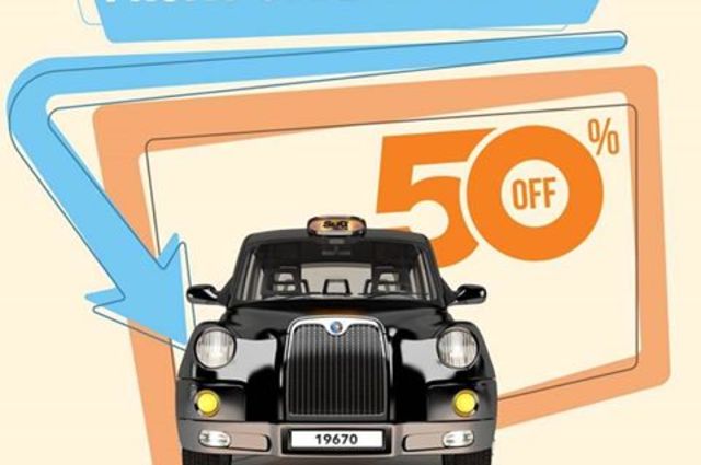 كود ترويجي من تاكسي لندن يوفر خصم 50% علي رحلات مدينة أكتوبر