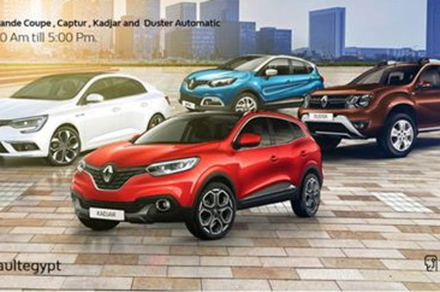 رينو تعلن تجربة قيادة لميجان وداستر وكادجار وكابتشر يوم الجمعة