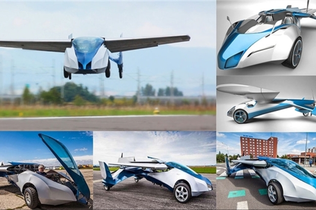 أخيراً : السيارة الطائرة تظهر " بين السما والأرض "